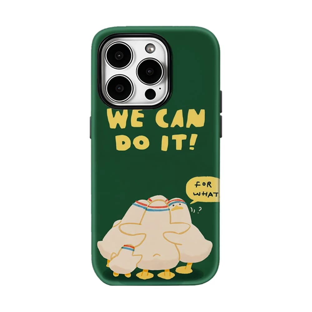 Duck Motivation Art Phone Case for IPhone 17 16 15 14 13 Pro Max Plus for Magnetic Single Double-layer Tough Case