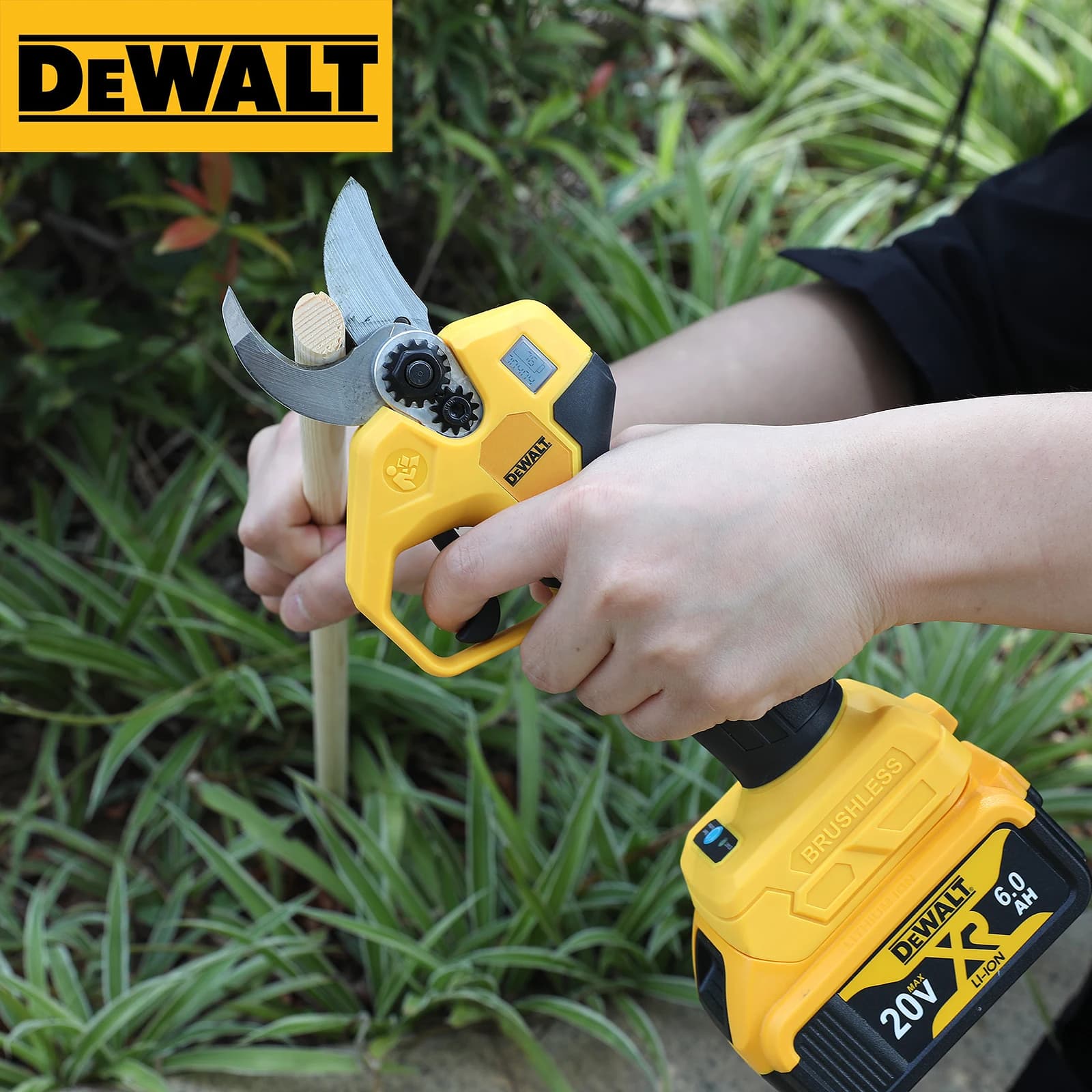 Power Supply Cordless DEWALT 20V, 4 Speed, Cut 2.5cm, Potting Tools Coppers and Garden Trees