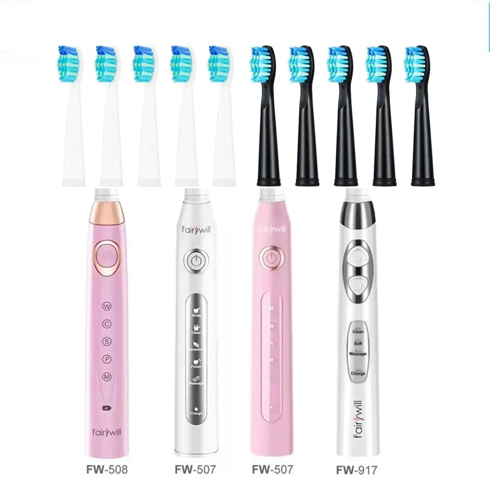 For Fairywill Toothbrush Heads Electric Spazzoline Replacement Heads Sonic Toothbrush for FW-507 FW-508 FW-917 FW-959
