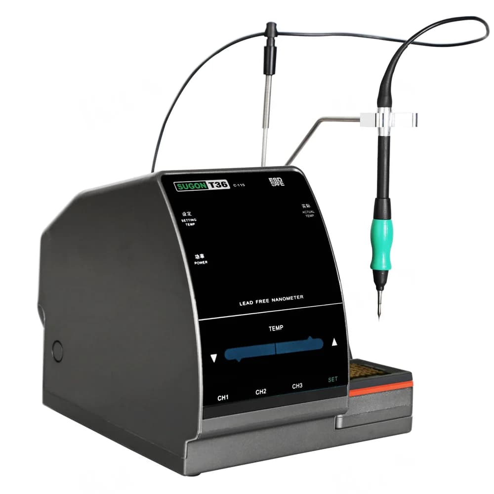 La fabbrica fornisce direttamente la pistola termica ad aria calda SUGON T36 Temperatura precisa Saldatore portatile per stazione di rilavorazione Bga elettronica