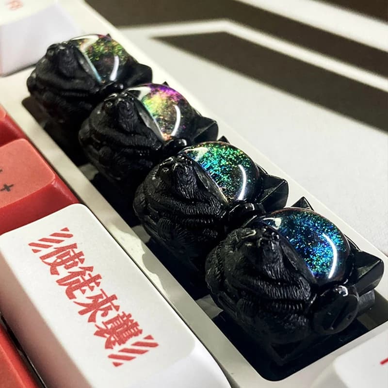 Custom game keycap dog in non-transparent black esc custom mechanical keycap single