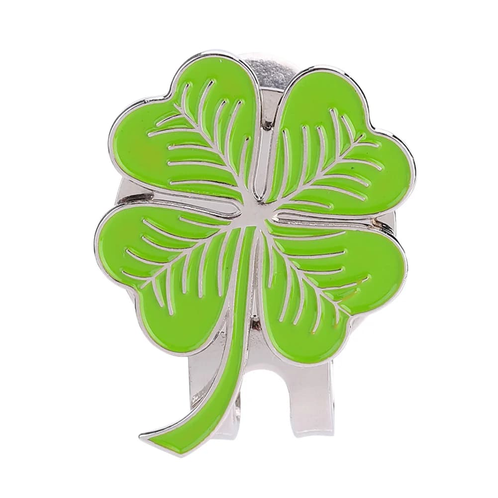 Clip magnetica per berretto da golf Morsetto per cappello trifoglio Indicatore di palla in metallo Accessorio per sport all'aria aperta