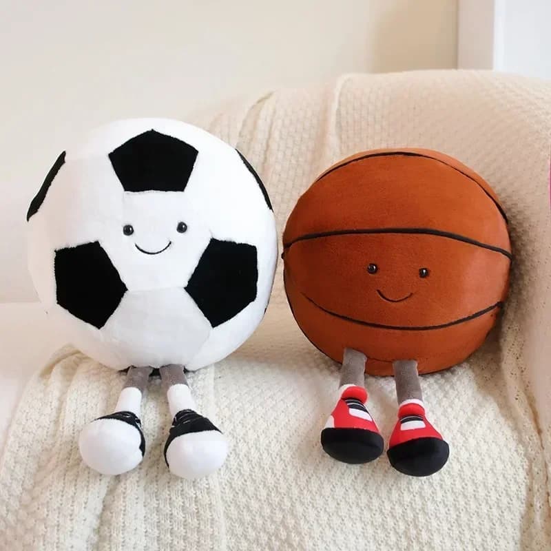 football doll cm, basketball plush, creative football doll, pillow, pet ball, interactive toy for cats and dogs
