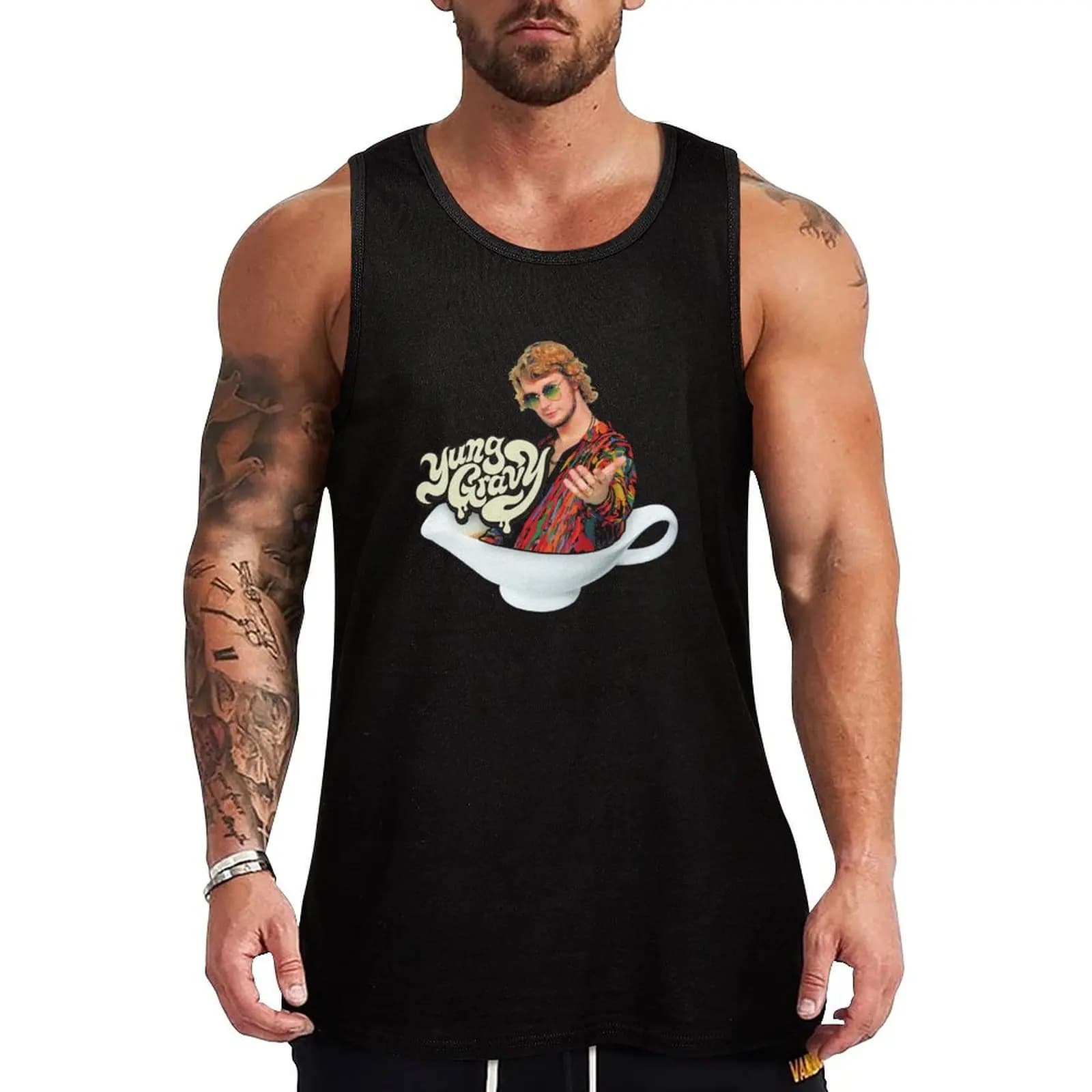 Mr. Clean 2 Tank Top senza pieghe, casual, da indossare ogni giorno senza maniche