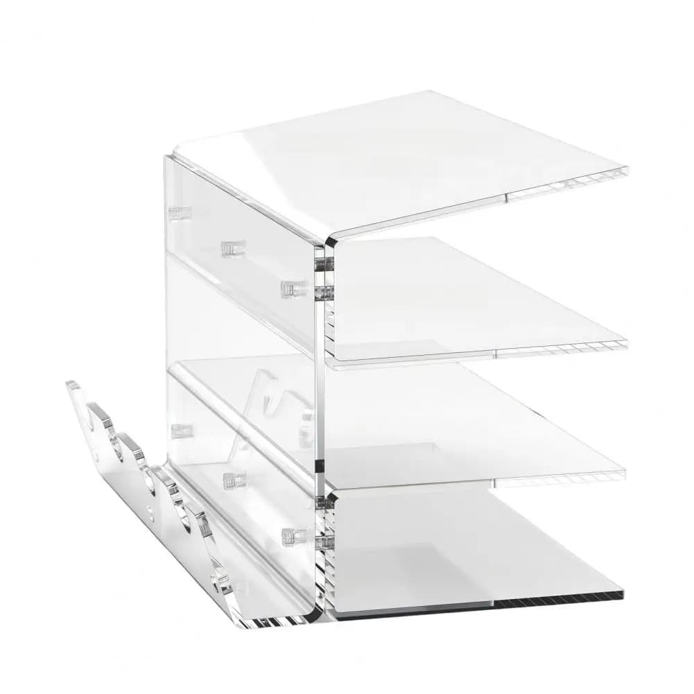 Transparent Acrylic Display Case Mechanical Keyboard Display Stand 3-tier Acrylic Keyboard Display Stand for Mechanical