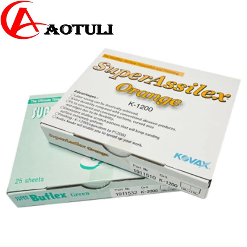 SuperAssilex JAPAN KOVAX carta vetrata rettangolare per lucidatura a secco lacca Super Fine abrasiva per auto Hardware automobilistico