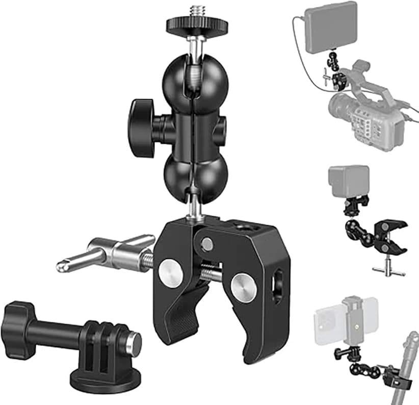 Support for camera clamp Support for bike handlebar Bike for DJI Action 4 Pocket 3 ACTION 5 4 3 GoPro 13 12 11 Insta360 X5 X3 X4