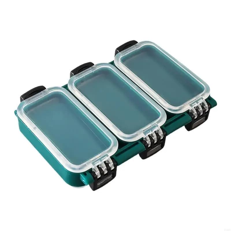 340F hook holder box for multiple compartment fishing gear