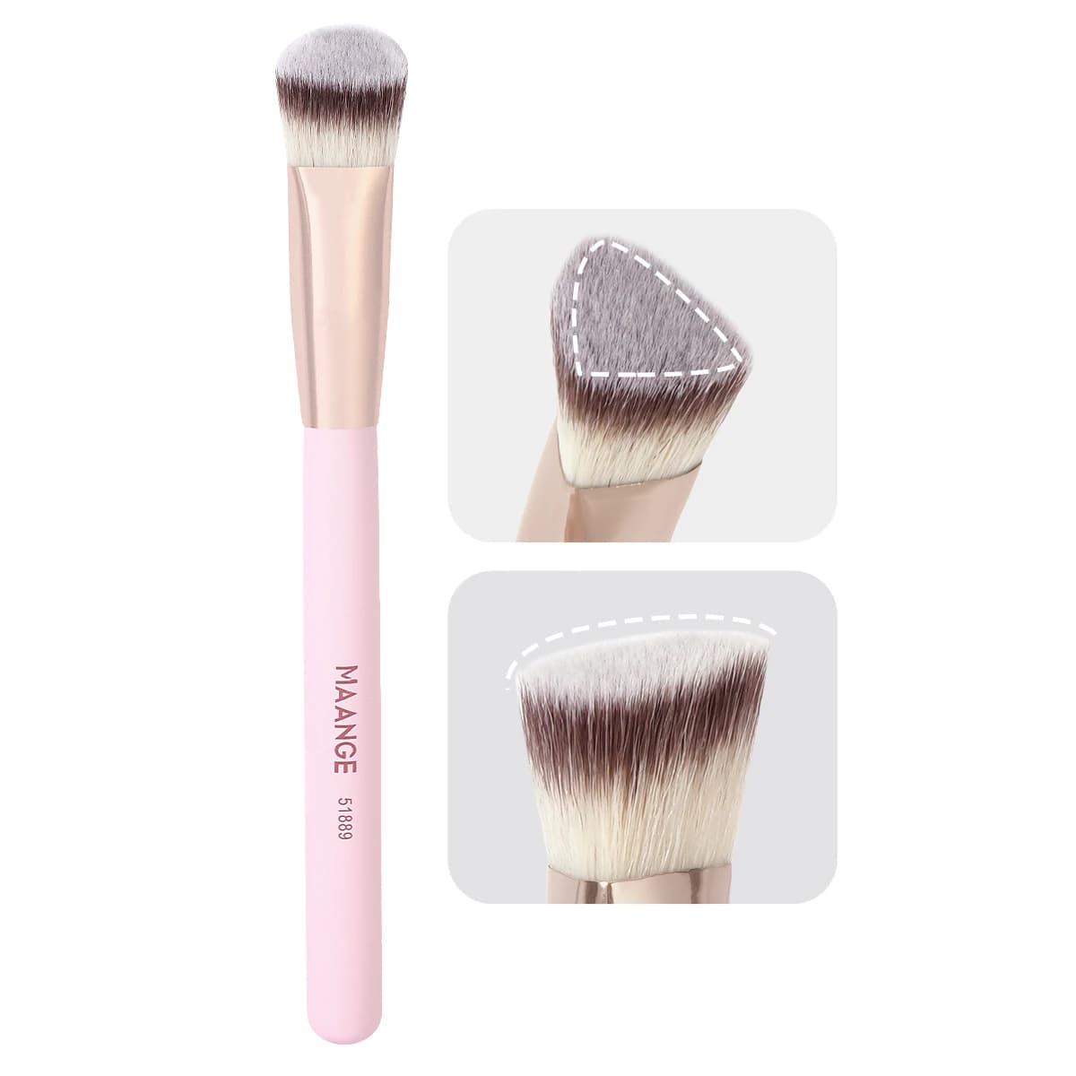 MAANGE Makeup Brush Corrector Under Eyes Triangular Foundation Brush For Liquid Cream Mixing Hide Cosmetic Makeup Tools