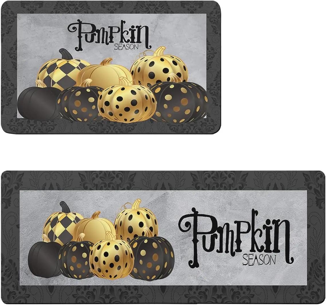 1pc Halloween Tappetino da cucina Porta d'ingresso Zerbino Decor Corridoio Balcone Tappeti Camera da letto accanto al tappetino Bagno antiscivolo Zerbino Decor