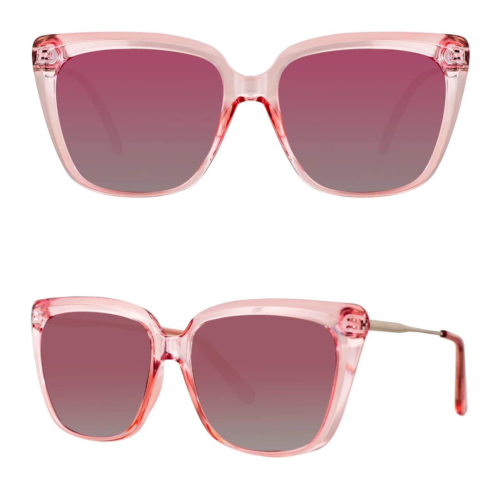 MAXJULI occhiali da sole oversize Cat Eye per donna uomo occhiali da sole polarizzati alla moda Vintage classici da donna occhiali da sole con protezione UV 8136