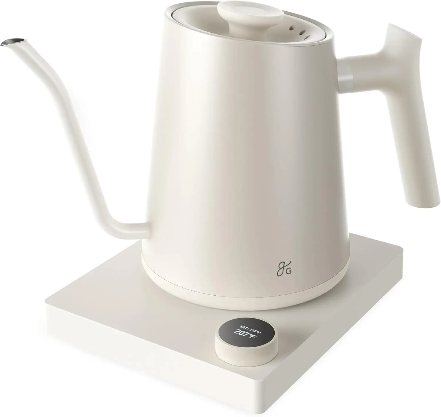 Electric Gooseneck Kettle, 1200W Stainless Steel with Precision Temperature Control, Fast Boil, BPA-Free, Ideal for Pour Over Co