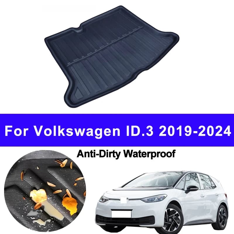 Auto Auto posteriore Boot Cargo Liner vassoio tronco Mat tappeto per Volkswagen VW ID.3 ID3 ID 3 2019 2020 2021 2022 2023 2024 Pad