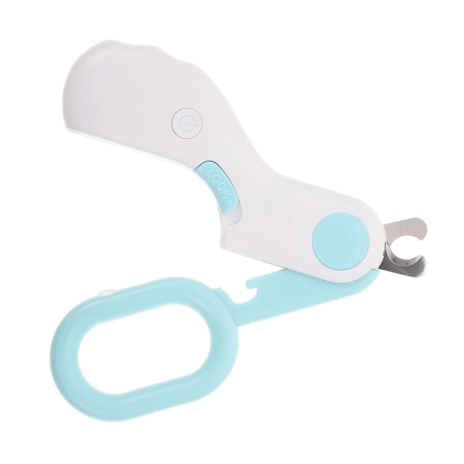 1Pcs Illuminated Dog Cat Nail Clipper Ergonomic ABS Scissors with LED Light Prevents Overcutting Portable Precise Pet Grooming