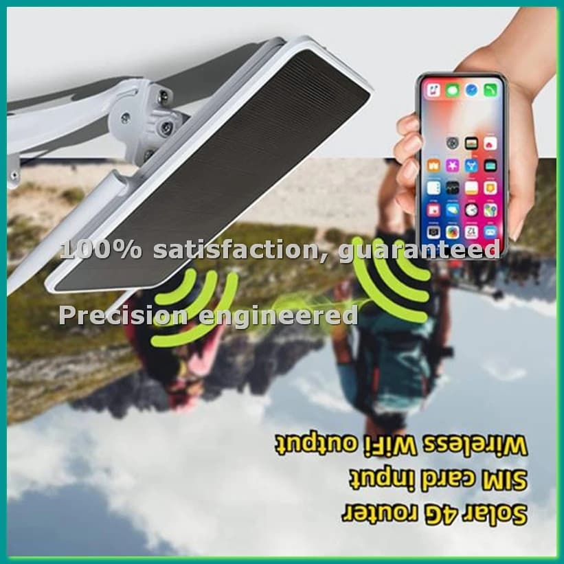 Router Solare 4G da 6W, Ripetitore WiFi, Router 4G Alimentato a Energia Solare, Portata WiFi 50M, Impermeabile IP66 VERSIONE JP-VVNB