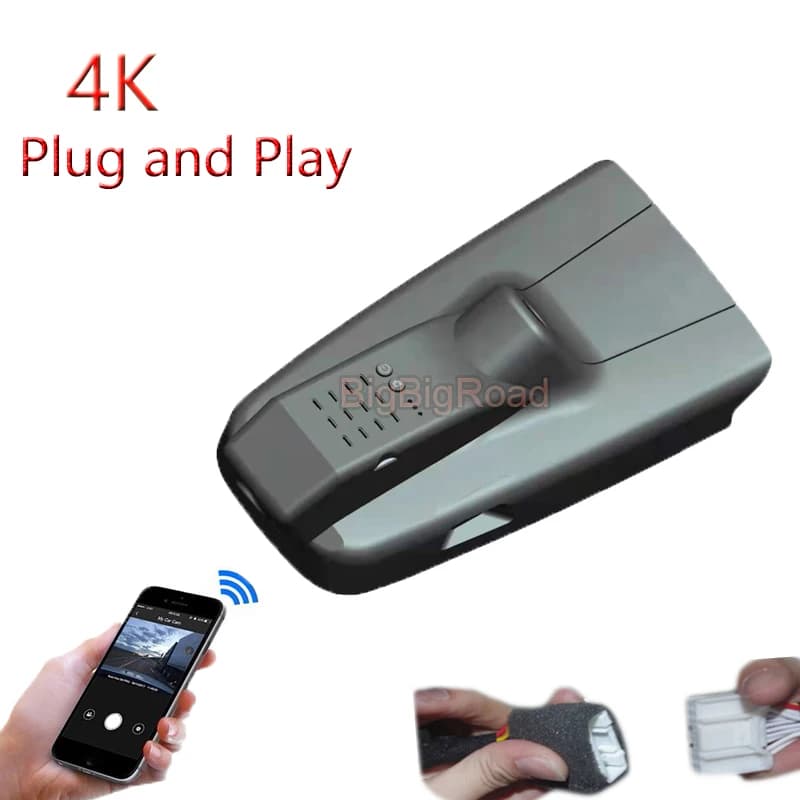 4K Plug And Play For Geely Jiaji Low Version 2019 2020 2021 Auto Wifi DVR Video Recorder Dash Cam Night Vision Camera