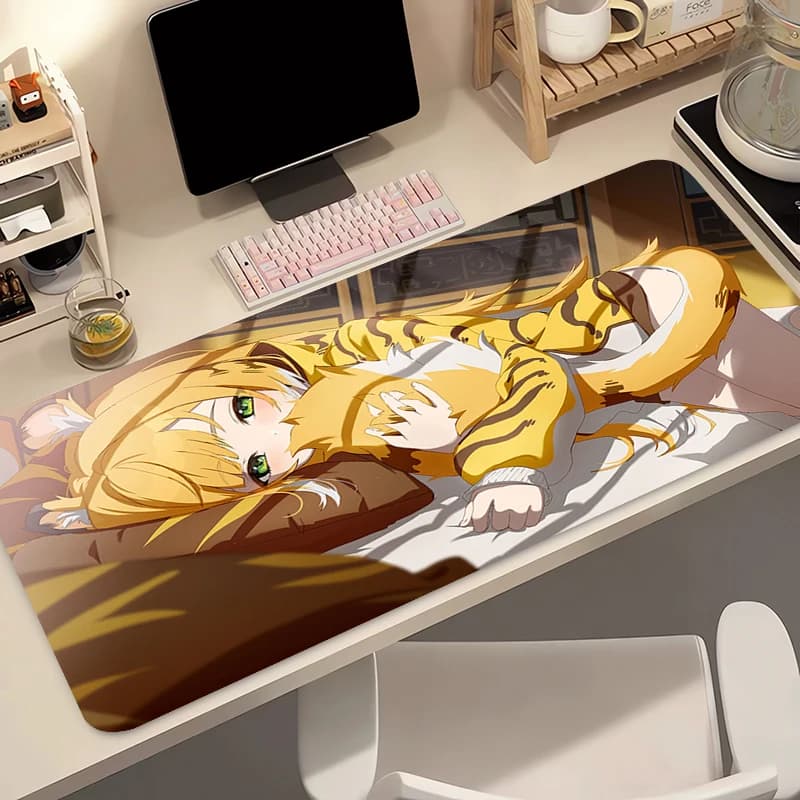 Tappetino per tastiera Zenless Zone Zero Ju Fufu Tappetino per mouse Kawaii Anime Girl Tappetino per scrivania PC Gamer ZZZ Tappetino per mouse Tappeto per ufficio Tappetino per tavolo per la casa