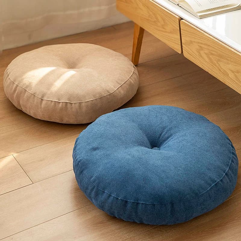 Round Floor Seat Cushion Meditation Pillow Solid Color Yoga Pillow Oversize Floor cushions Chair cushion for sofa JAF122 Mat