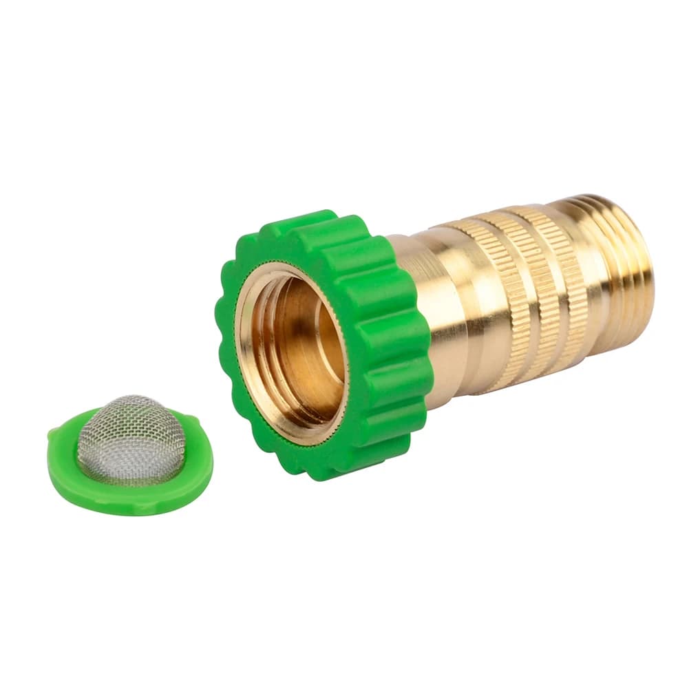 Controllo della pressione dell'acqua Regolatore di pressione in ottone Configurazione da campeggio compatibile con tubi da giardino Installazione semplice senza attrezzi