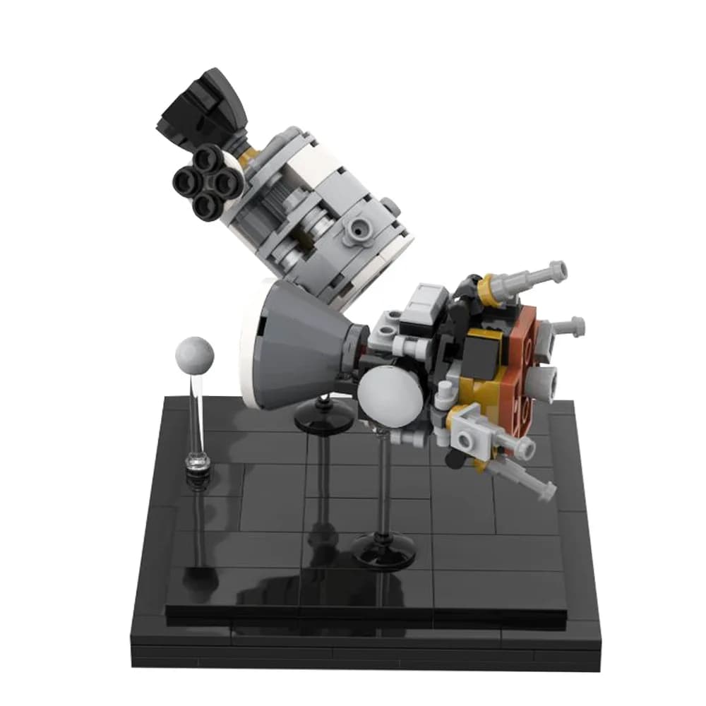 Blocchi di Costruzione High Brick Parts Apollo 13 Odyssey Command Module Aquarius Lunar Module, Mattoncini Magnetici Senza Marchio