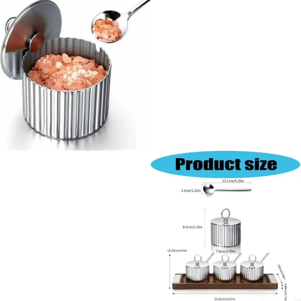 Barattoli per condimenti essenziali per utensili da cucina per sale, zucchero e prodotti per comodo utilizzo in cucina, e
