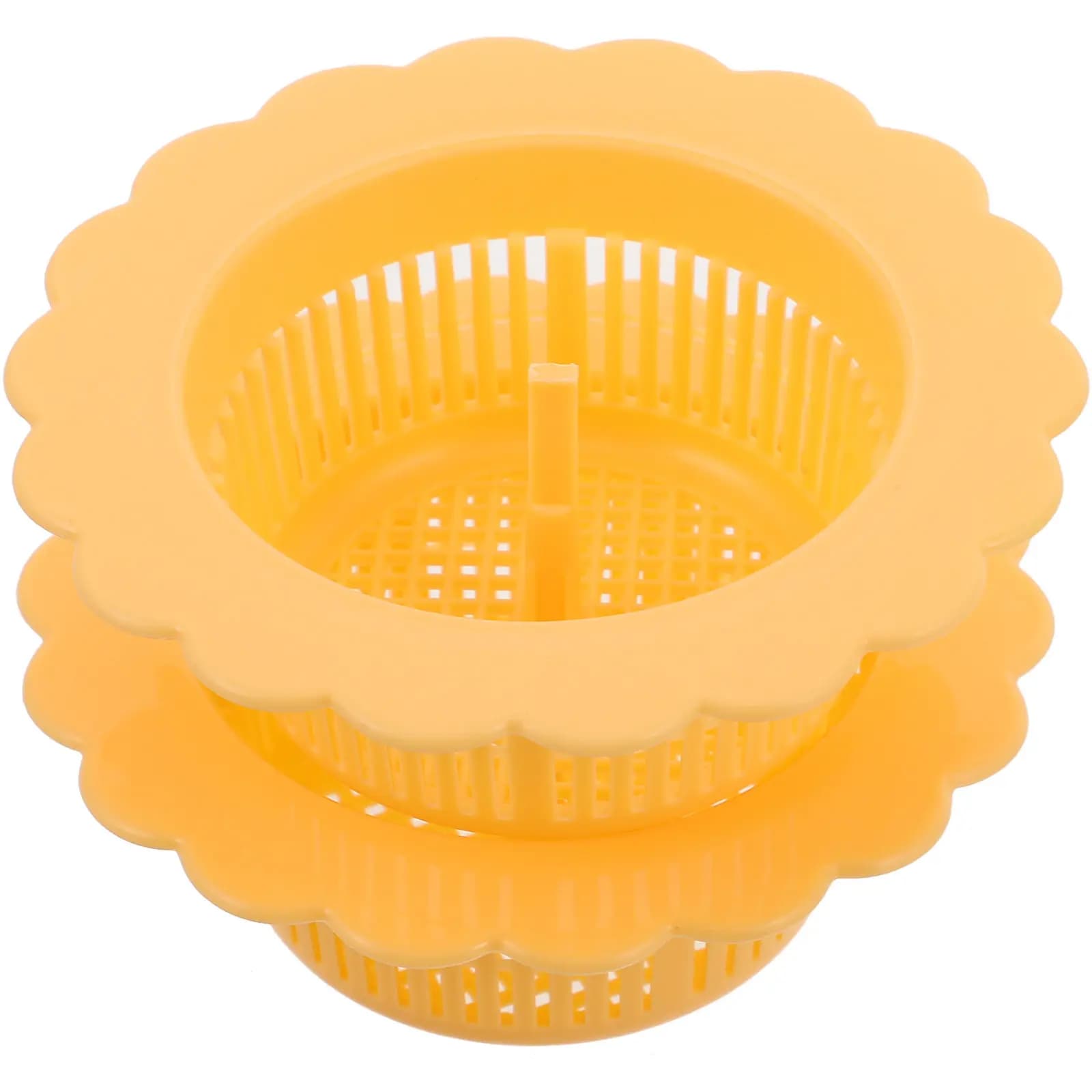 2 Pezzi Cestello Filtro Lavello Cucina, Raccogli Capelli, Tappo Scarico, Coperchio Filtro, Raccogli Rifiuti Alimentari in Plastica, Protezione Detriti per Casa
