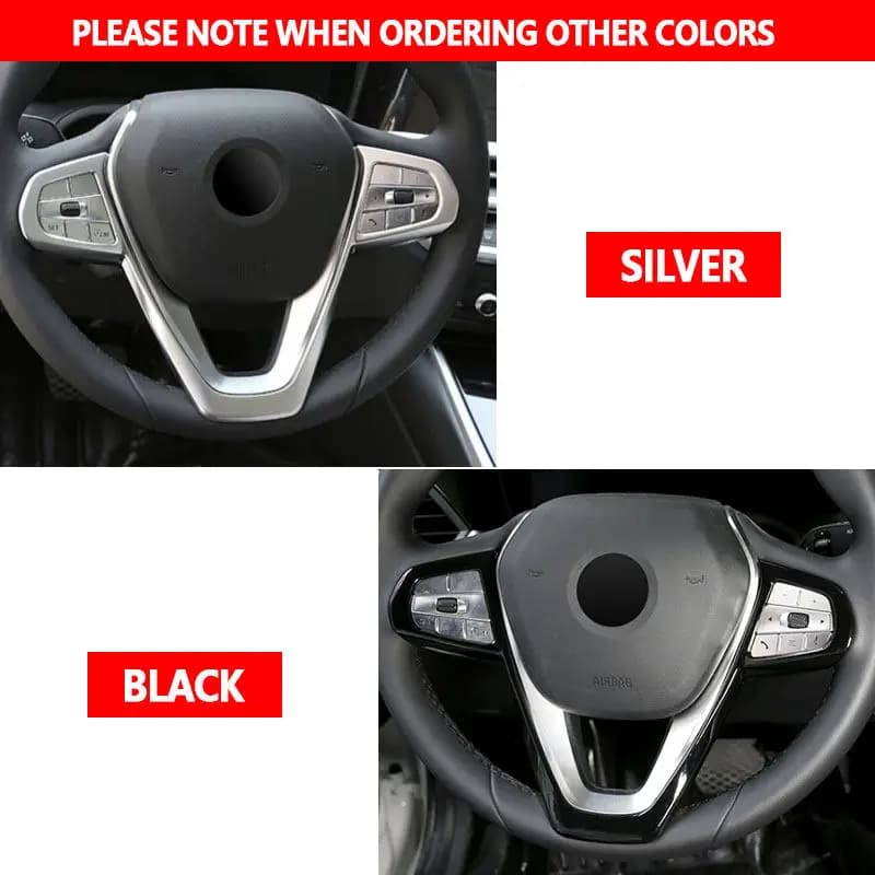 Volante Telaio di Copertura Trim Per BMW G20 G30 6GT X3 G01 2020 G11 G12 X5 G05 X7 G07 2019 2020 Auto ABS Carbonio Texture Interni