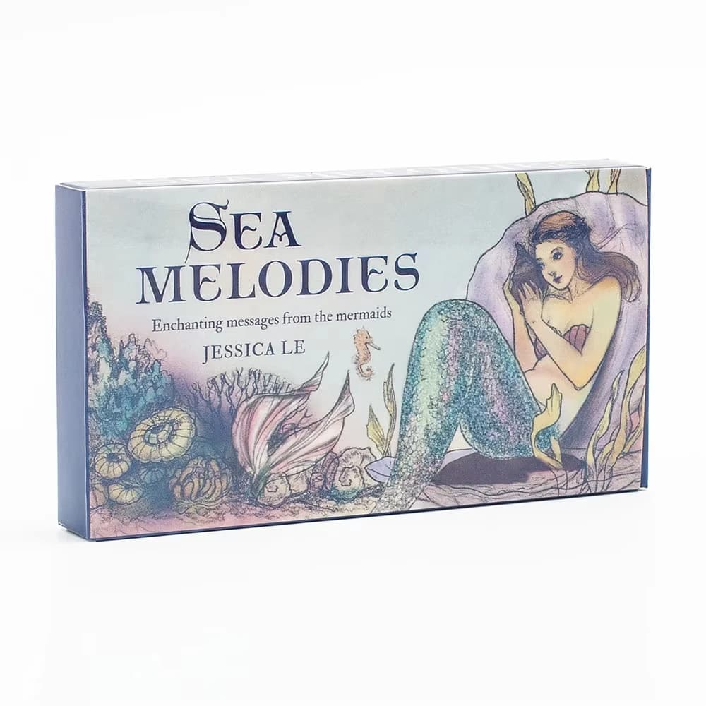 Sea Melodies Oracle Cards A 40 Deck Message From The Mermaids Tarot English Visions Divination Edition Borad Playing Games