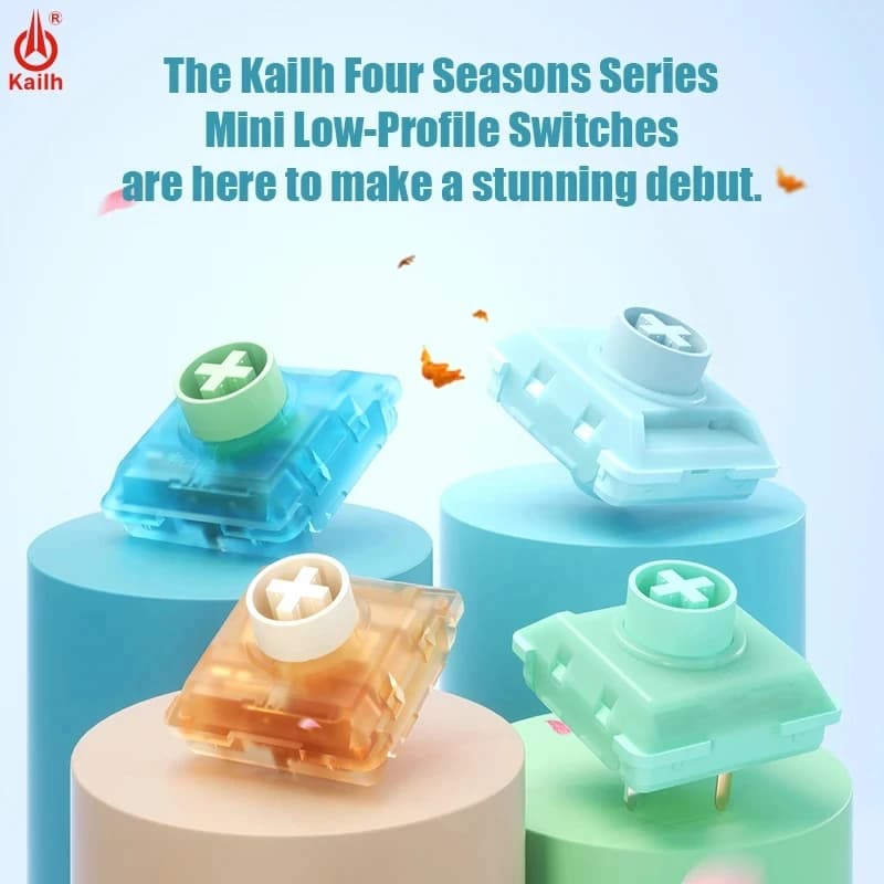 Kailh Four Seasons Primavera Estate Autunno Inverno MINI Interruttore per tastiera a basso profilo Mini Interruttori per tastiera meccanica Hot-swap