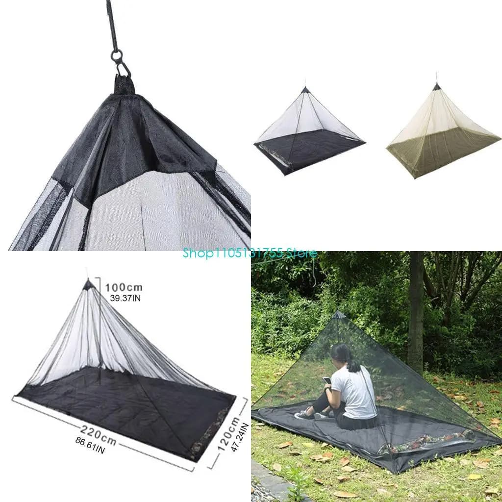 K0EF Tenda per dormire leggera da esterno Rete anti-insetti Zanzariera pieghevole ultraleggera con custodia portatile con per