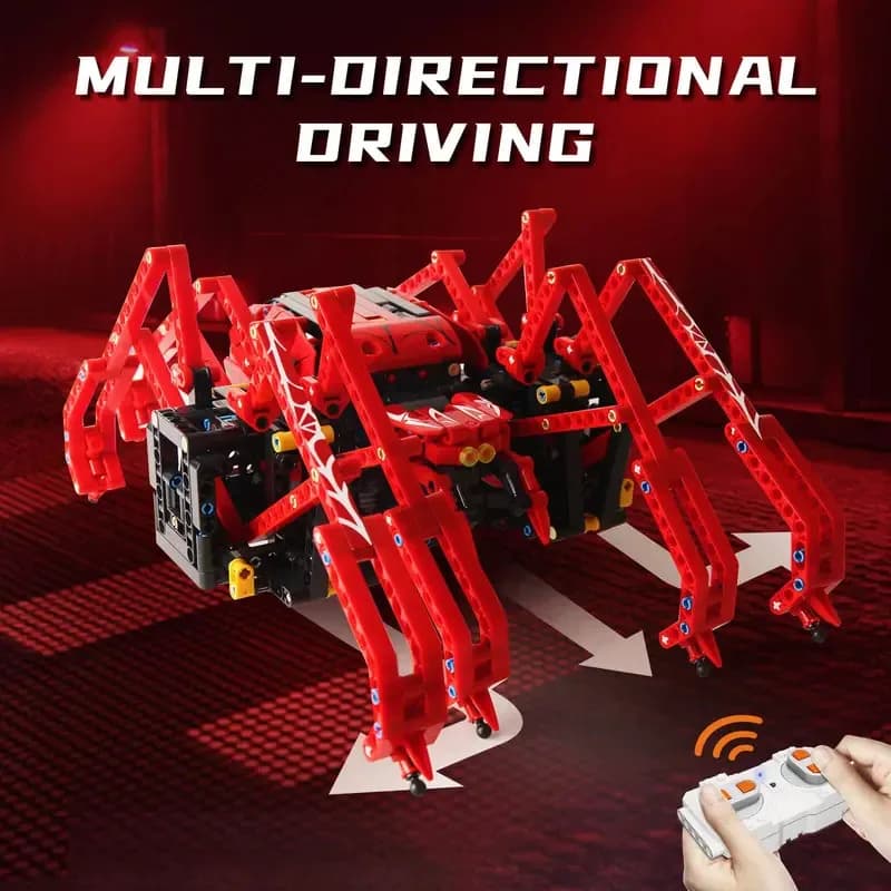 818 pz Tecnico RC Insetto Robot Building Blocks Esperto Creativo MOC Motorizzato Modello di Ragno Rosso Mattoni Ragazzo Giocattolo Del Capretto Regalo Di Compleanno