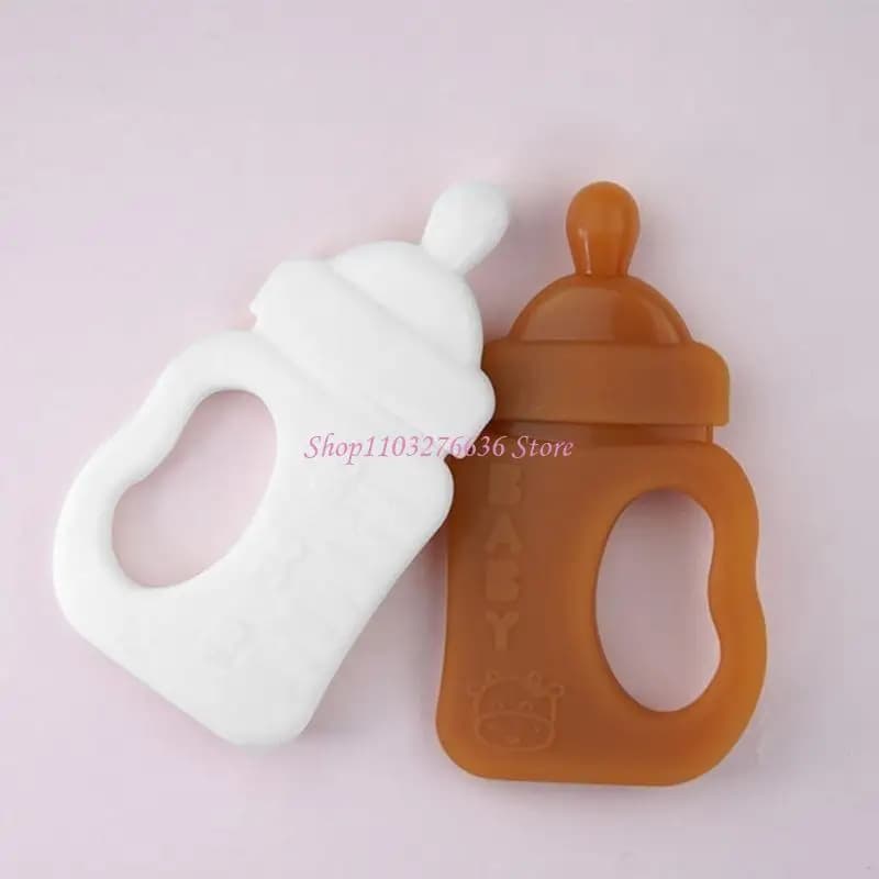 R6fd silicone baby teether neonato bottiglia molare giocattolo molare bpa infermiera gratuita fino ai bambini bambini masticare