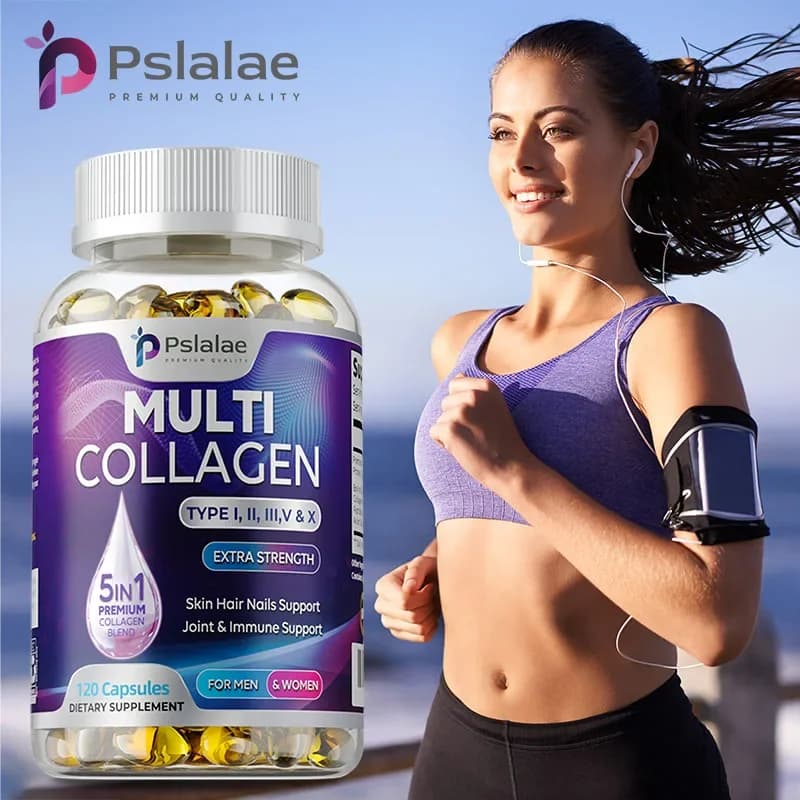 Multiple Collagen - Natural energy supplement, support for cellular health, anti-aging, antioxidant, skin, joints, hair, bone health