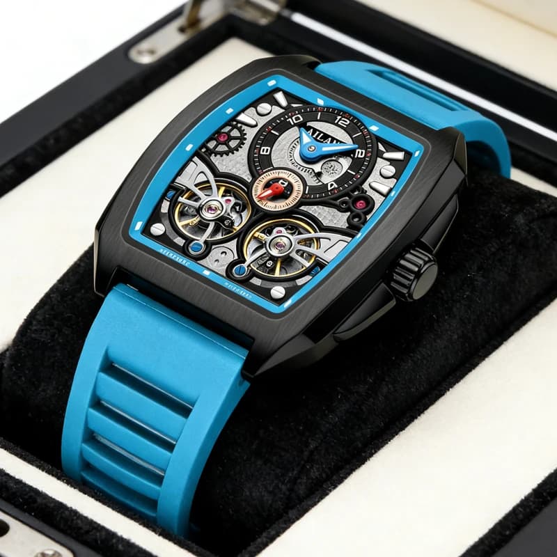 Orologio Meccanico di Lusso AILANG 2026 con Doppio Tourbillon, Impermeabile e Luminoso, Moda Maschile