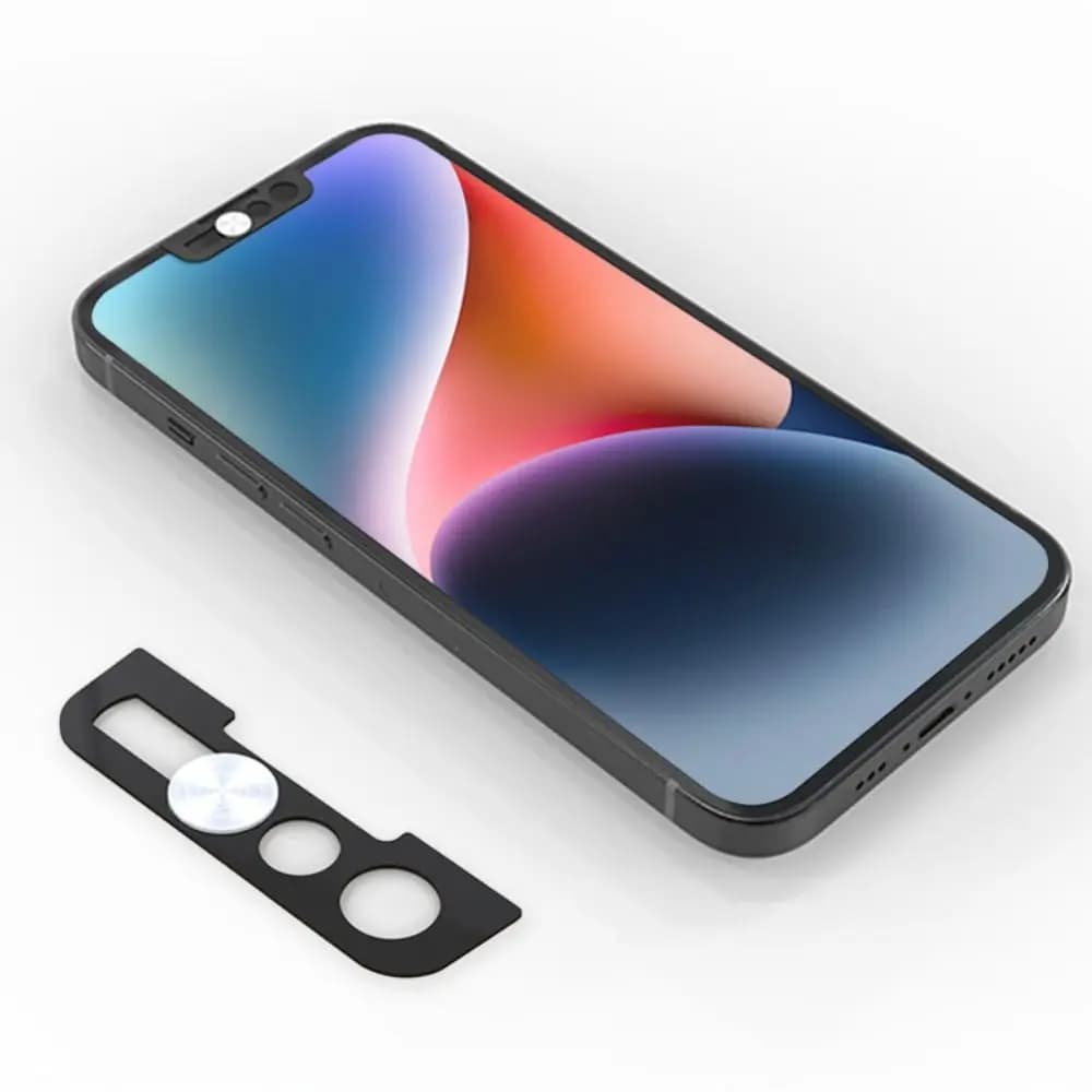 3PCS New Metal Accessories Front Camera Slider Lens Sticker Webcam Cover Privacy Cap For iPhone 14 14 ProMax Plus
