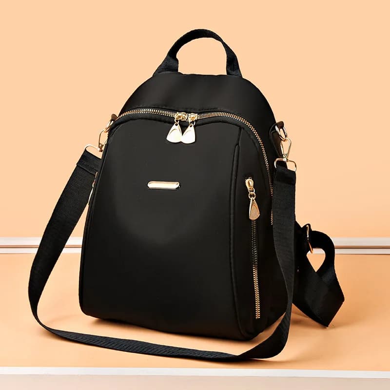 A new and elegant women's backpack with a high-end touch, a small casual outdoor travel backpack and a fashionable commuting hand bag