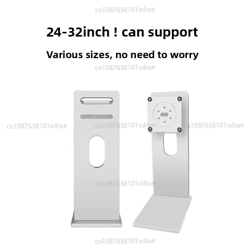 Support for Monitor from 27 and 32 Inches with Aluminum Alloy Base CNC Style XDR, Rotating and Height Adjustable