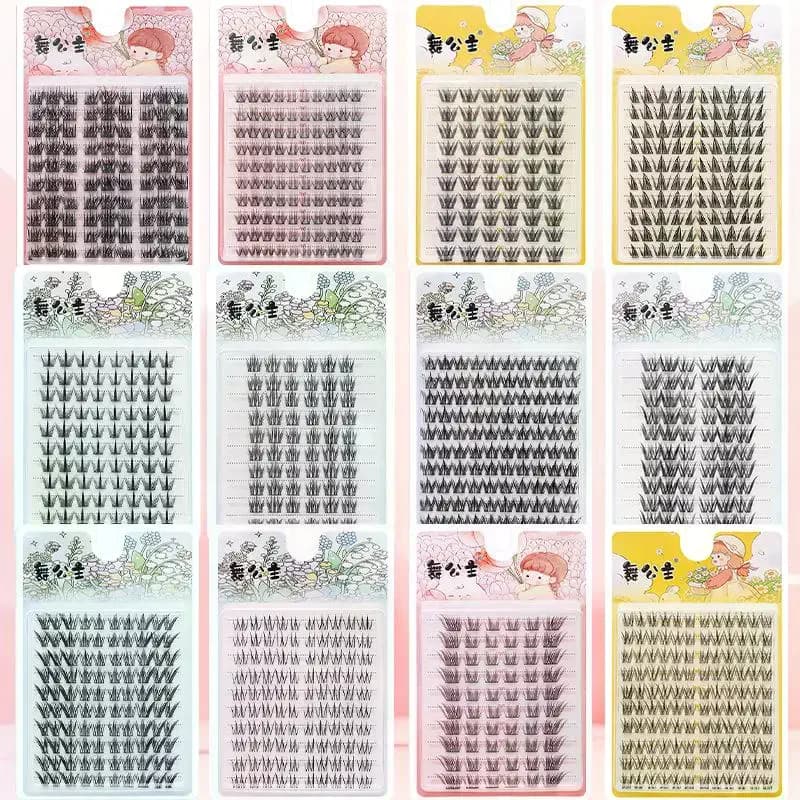 10 Rows Individual Eyelashes 8-13mm Cluster Lashes Natural Anime False Kake Extension Makeup Tools Glam