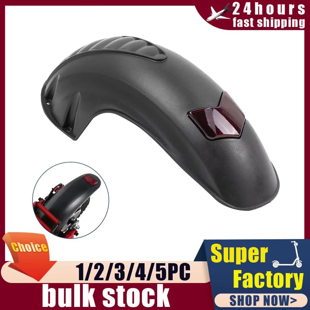 Parafango allargato ali parafango anteriore per KUGOO M4 10 pollici Scooter elettrico parafango posteriore con fanale posteriore avvertimento luce freno parte