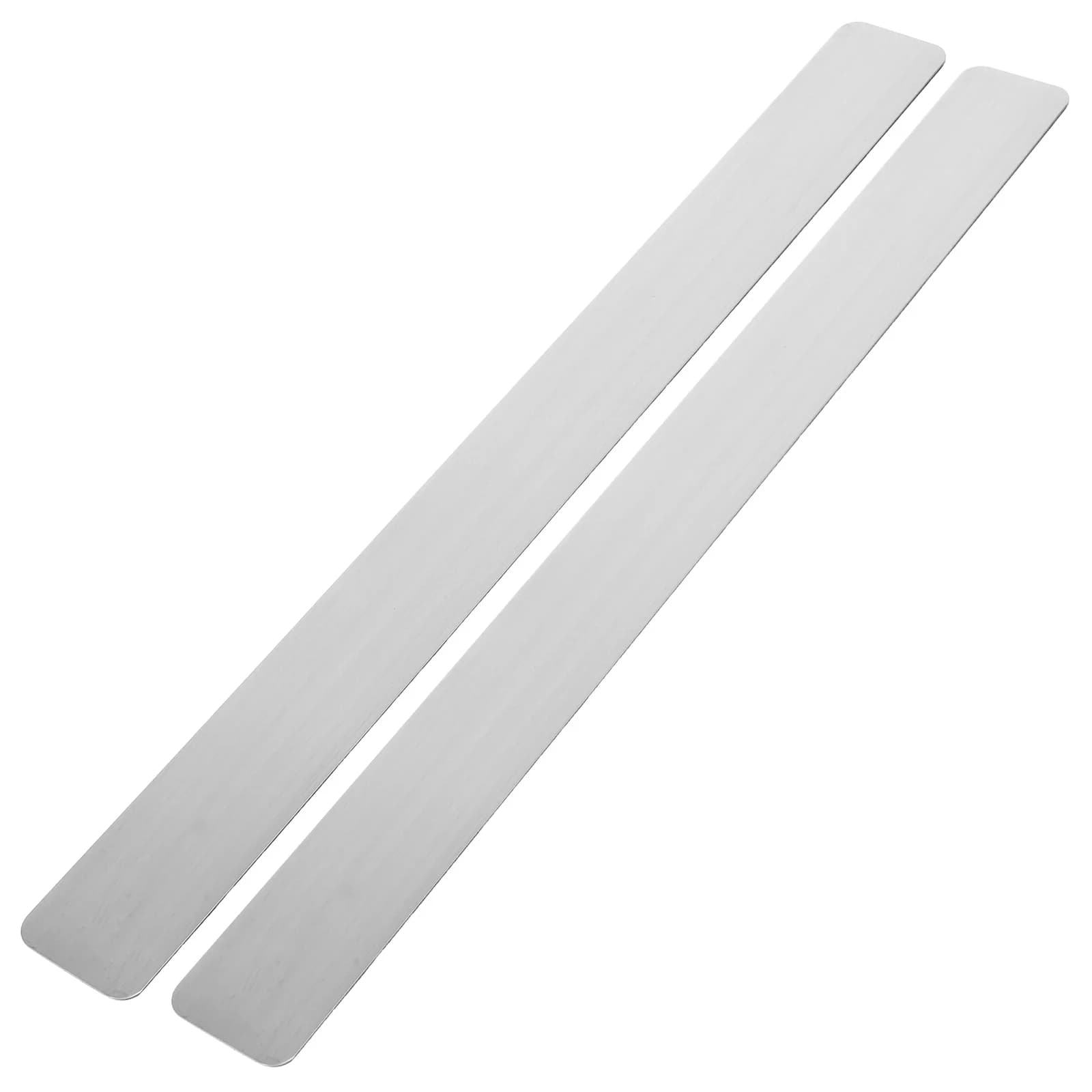 2 pezzi di lamiera di ferro argentata per foto, strisce per bacheca, strisce per display per bacheca, per supporto adesivo, strisce di ferro magnetiche