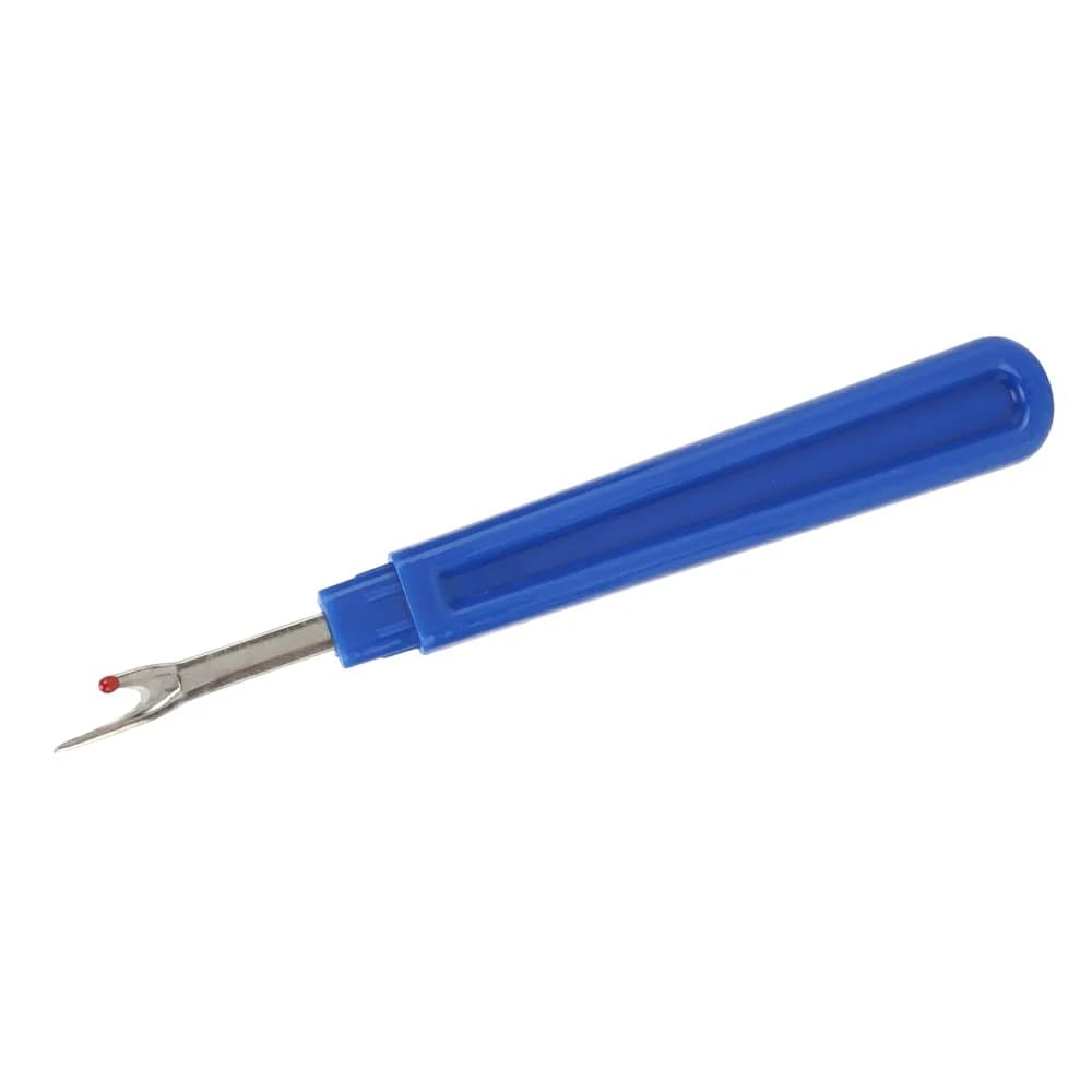 12pcs Durable Stainless Steel Seam Ripper Tool Ergonomic Handle Blue Stitch Remover Kit Thread Cutter Set For Embroidery