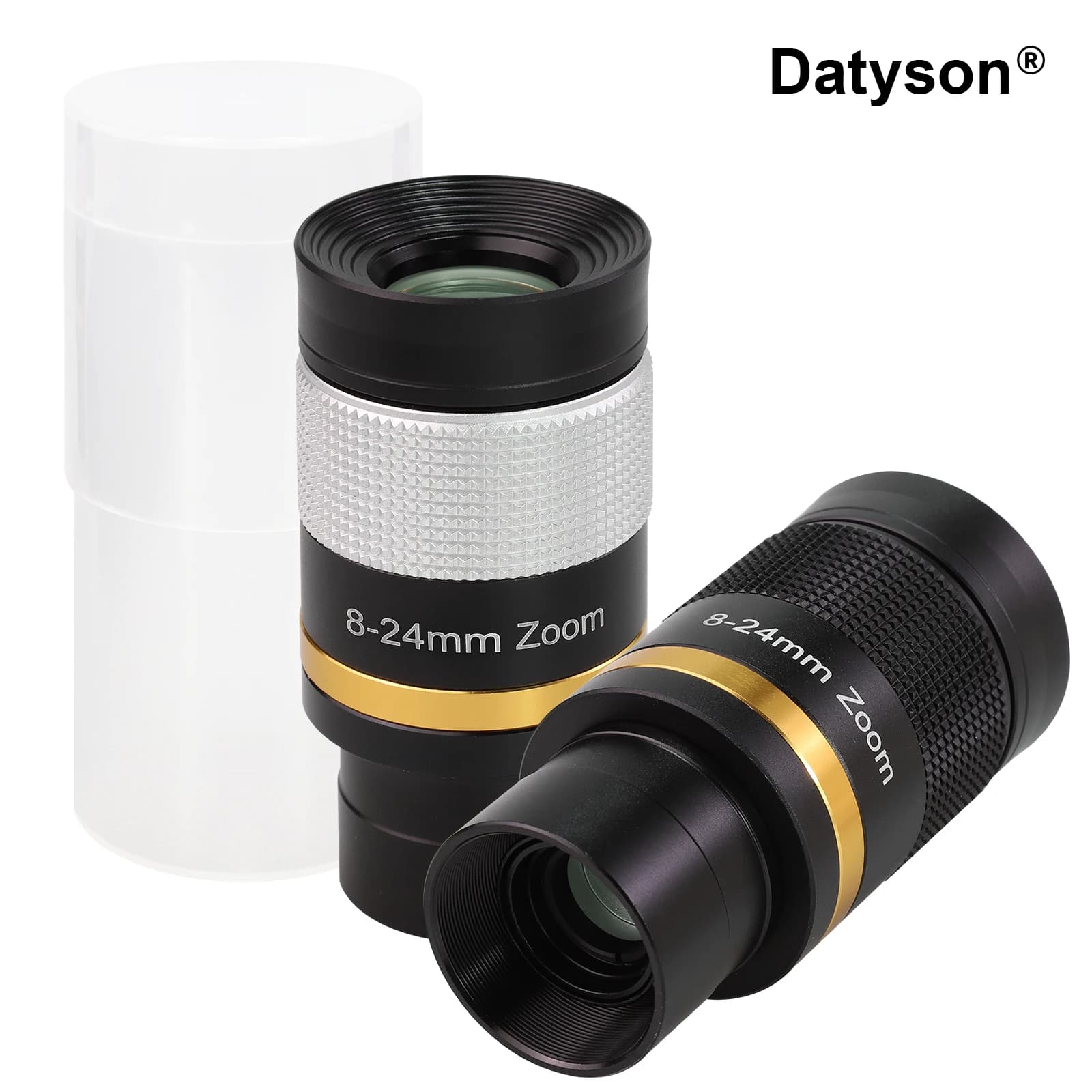 Datyson 8-24mm HD Zoom Oculare Obiettivo grandangolare completamente multistrato per telescopio astronomico con interfaccia da 1,25 pollici 31,7 mm
