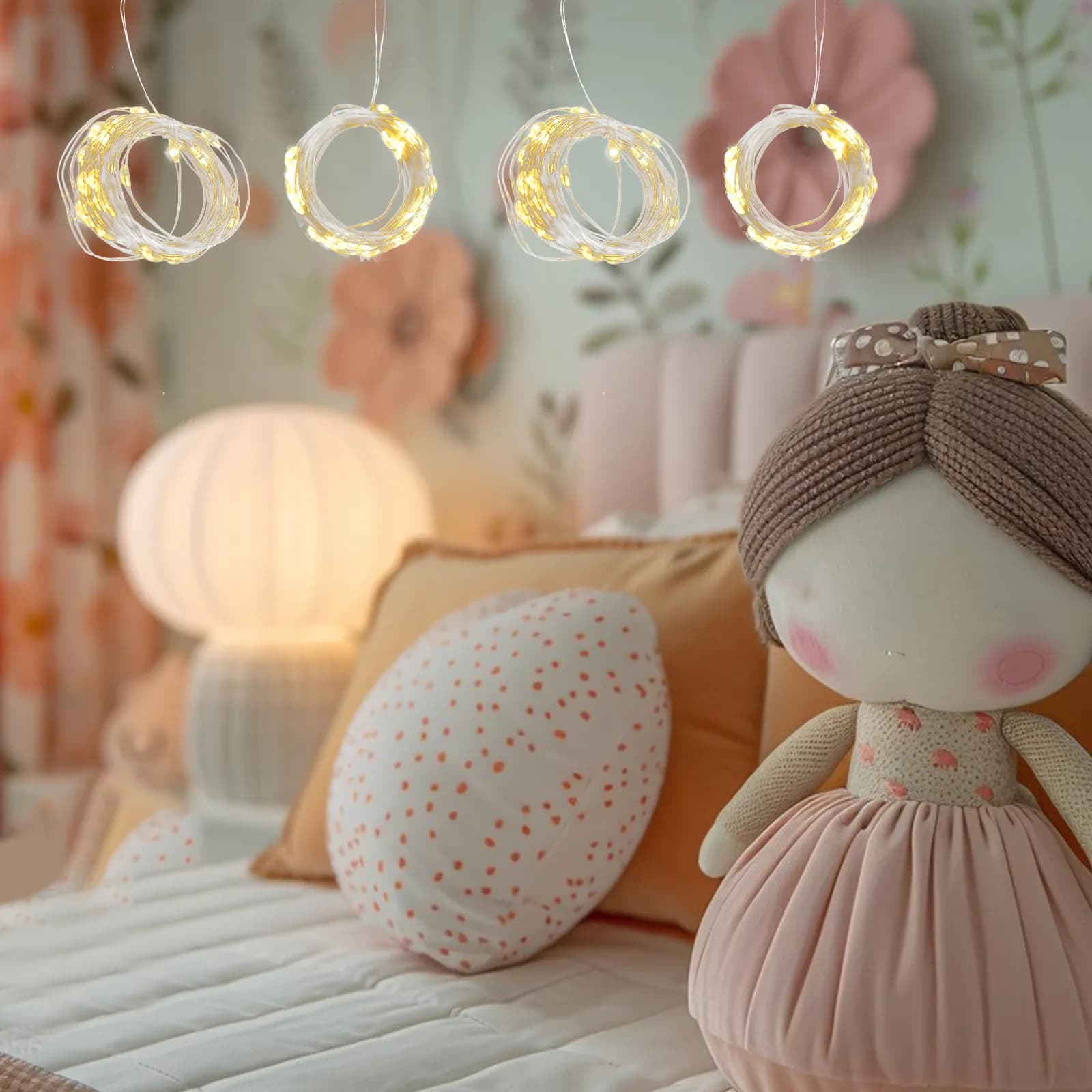 1 Set Led Fairy String Lights Bedroom Curtain Decor Romantic Aesthetic Indoor Party Wedding Festival Decorative Light Garland