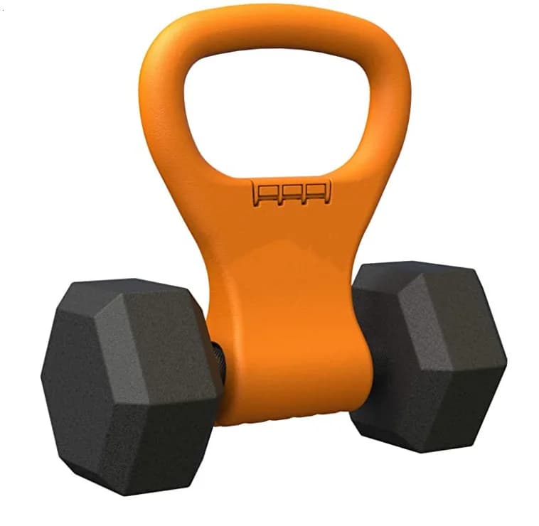 Adattatore per Kettlebell con Impugnatura a Clip per Conversione Manubri, Impugnatura per Sollevamento Pesi