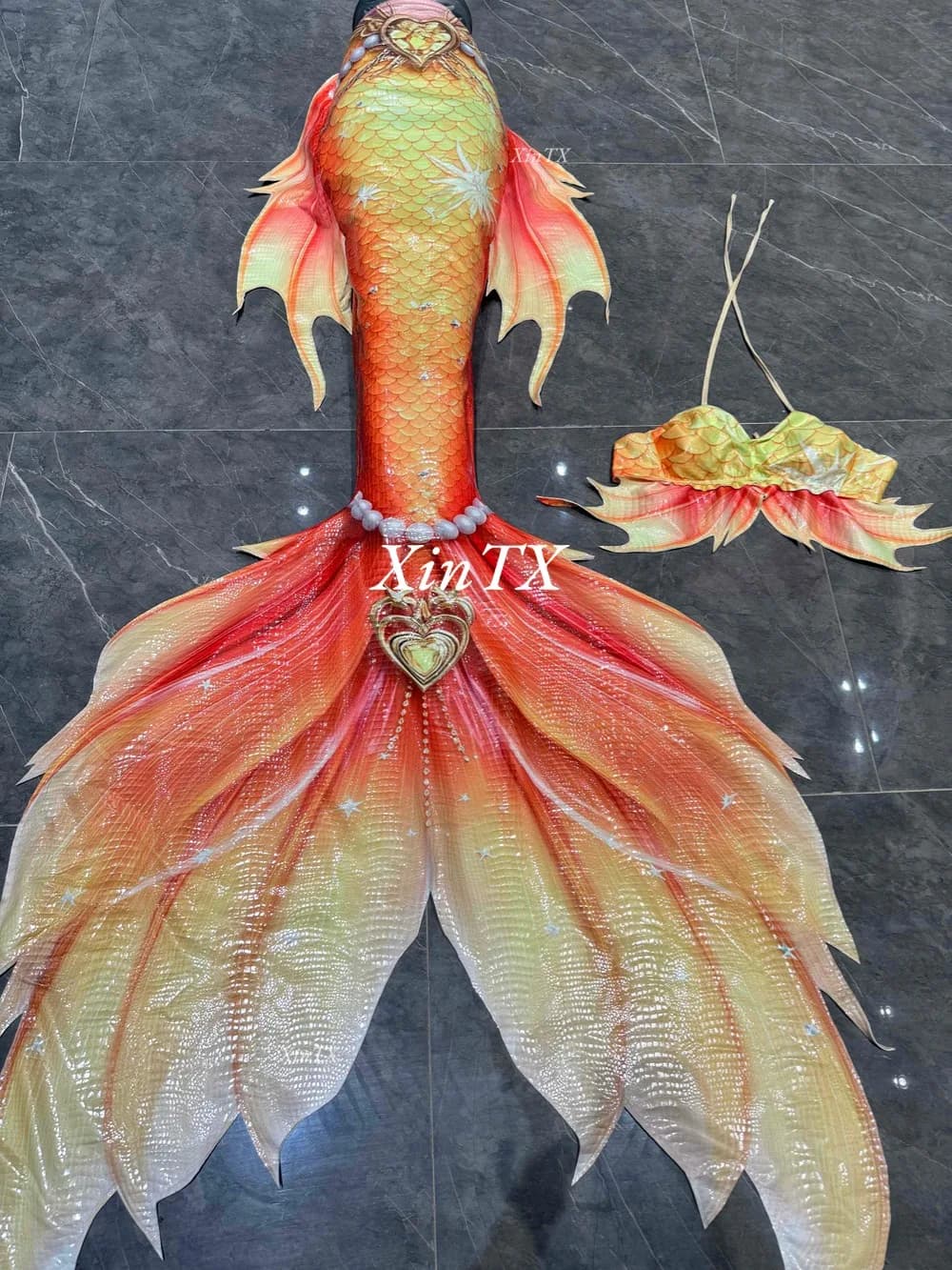 man woman mermaid tail hot stamping fish skin swimsuit aquarium diving shooting mermaid cosplay show costume