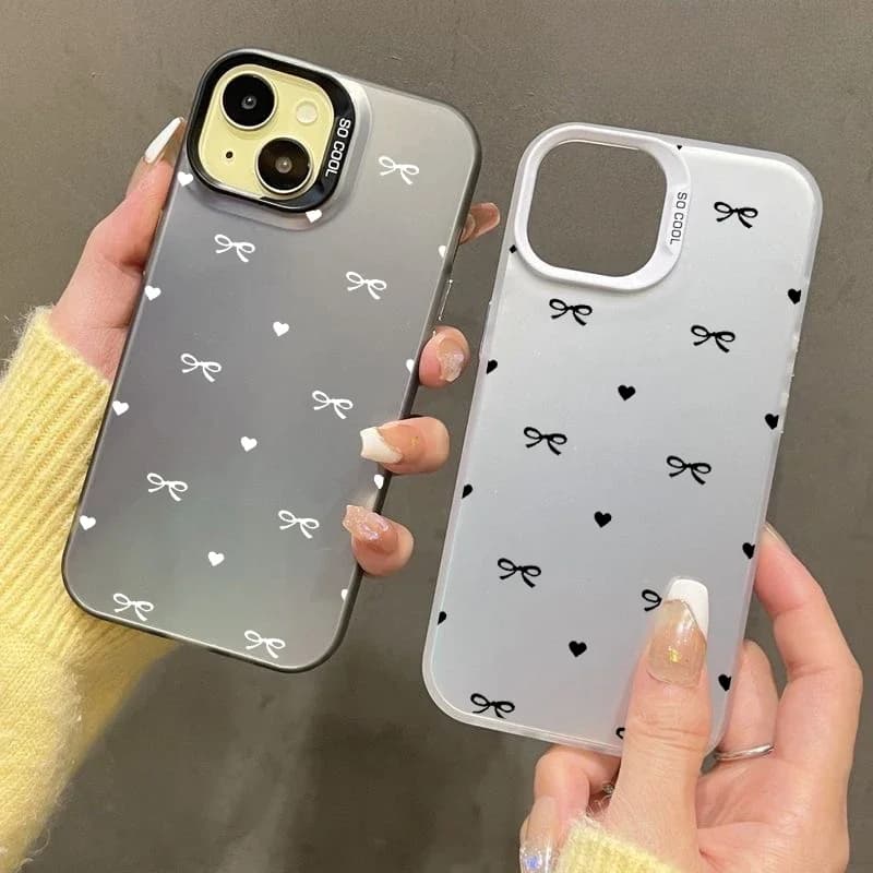 Bowknot Cuore di Amore Caso Per Infinix Hot 50i 40i 30i 12i 30 Gioca 50 Nota 40 Smart 9 8 7 Tecno Spark 10 20 Pro 30C 20C 10C GO 2025