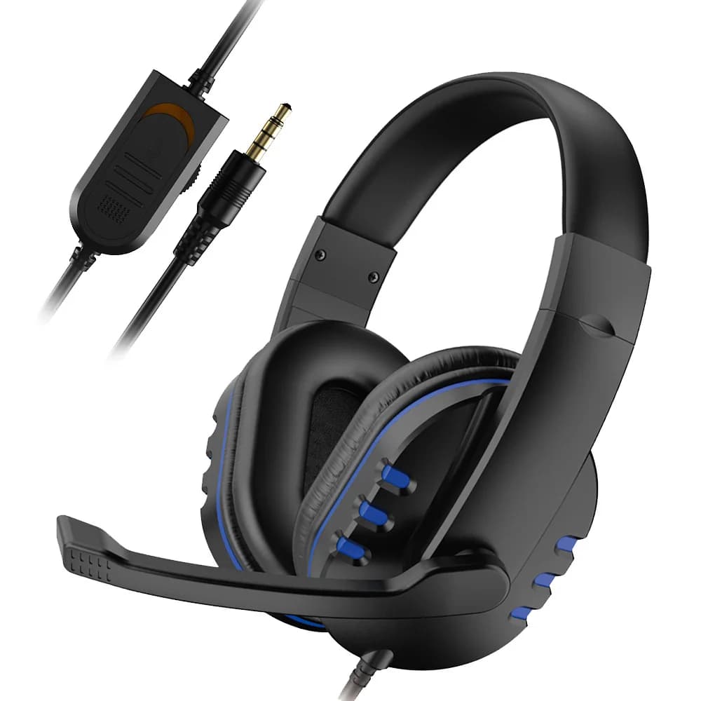 Global Cablate Gaming Headphones with Noise and Microphone Erasing, Volume Control for PS4 PlayStation 4 PC