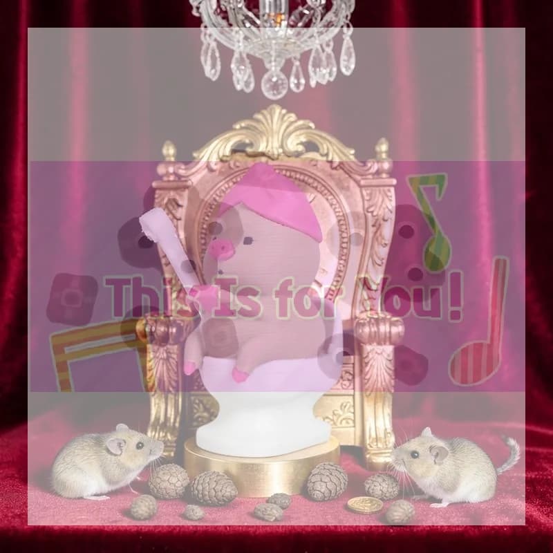 【MA】3D Printed Eco Friendly PLA Pig Figurine Funny Toilet Brushing Design For Home Desktop Decor Kids Birthday Gifts