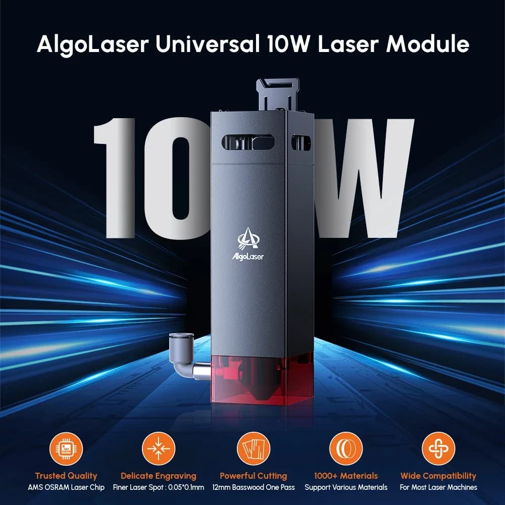 Algolaser 10W Laser Head For Algolaser DIY KIT/Alpha/Delta Laser Engraver Cutter Upgrade Replacement Part Laser Accessories Tool