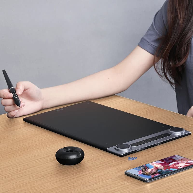 Tavoletta Grafica Digitale Q630M con Connessione Wireless per Principianti, Animatori e Studenti